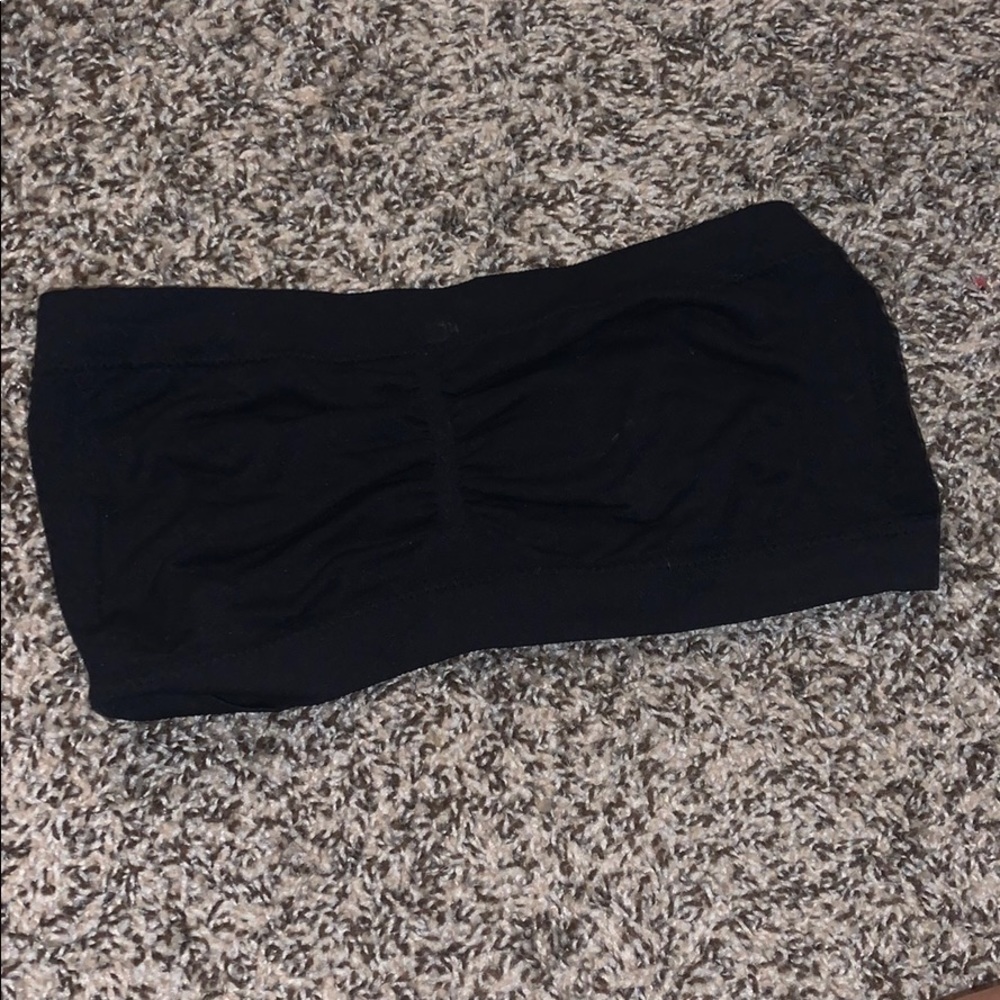 Black bandeau top